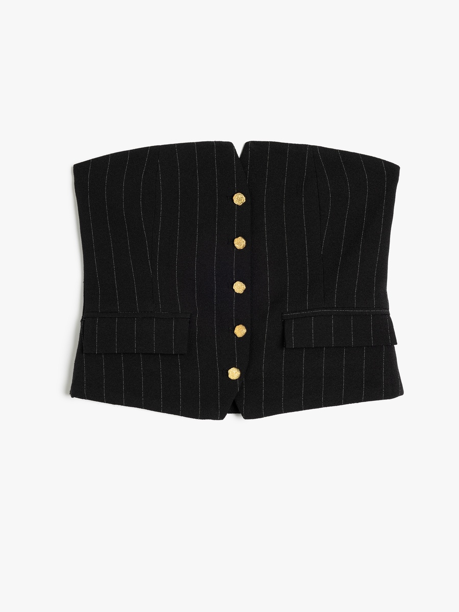 Strapless Crop Top