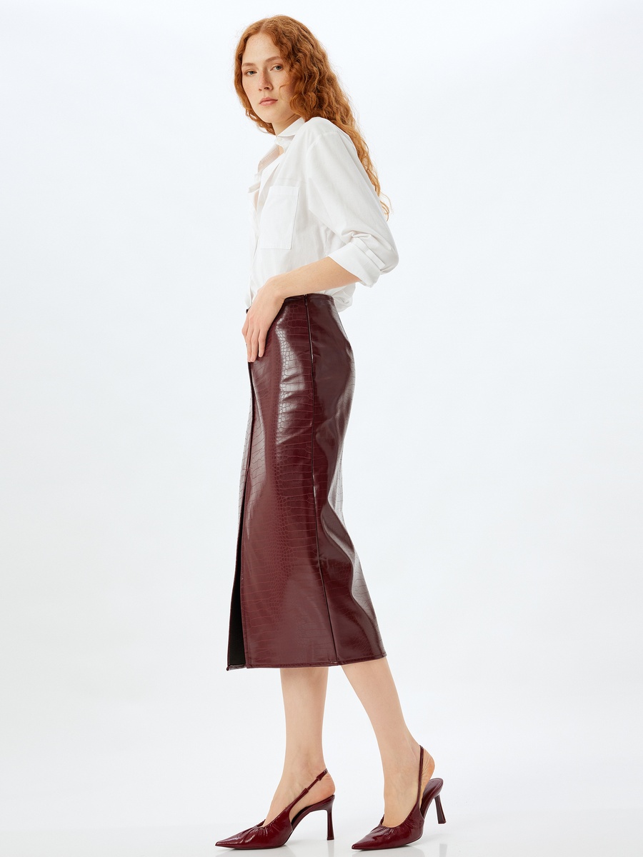 Faux Leather Skirt