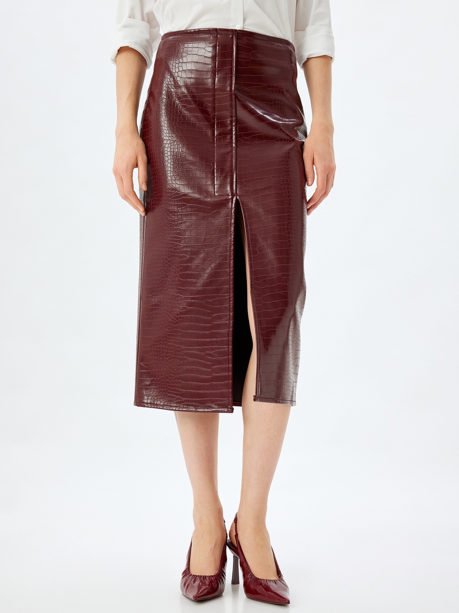 Faux Leather Skirt
