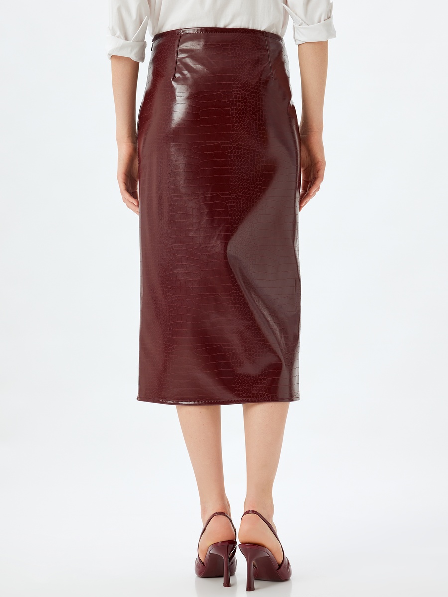 Faux Leather Skirt