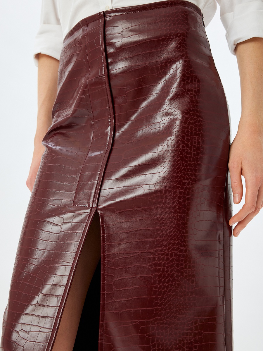 Faux Leather Skirt