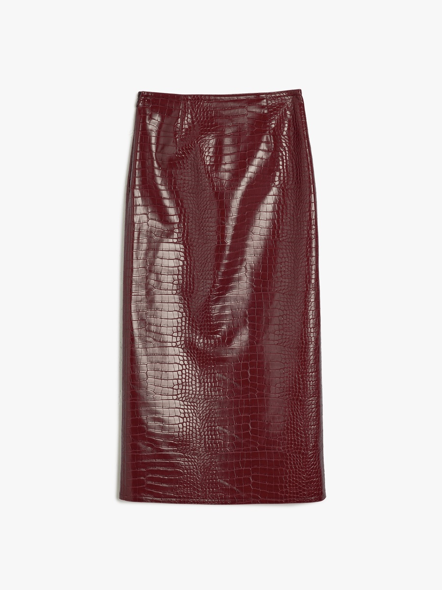 Faux Leather Skirt