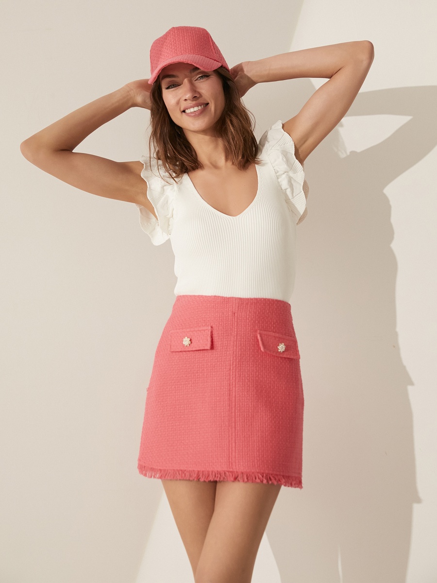 Pocket Detail Mini Skirt