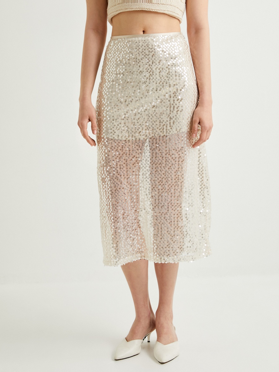 Sequined Midi Skirt