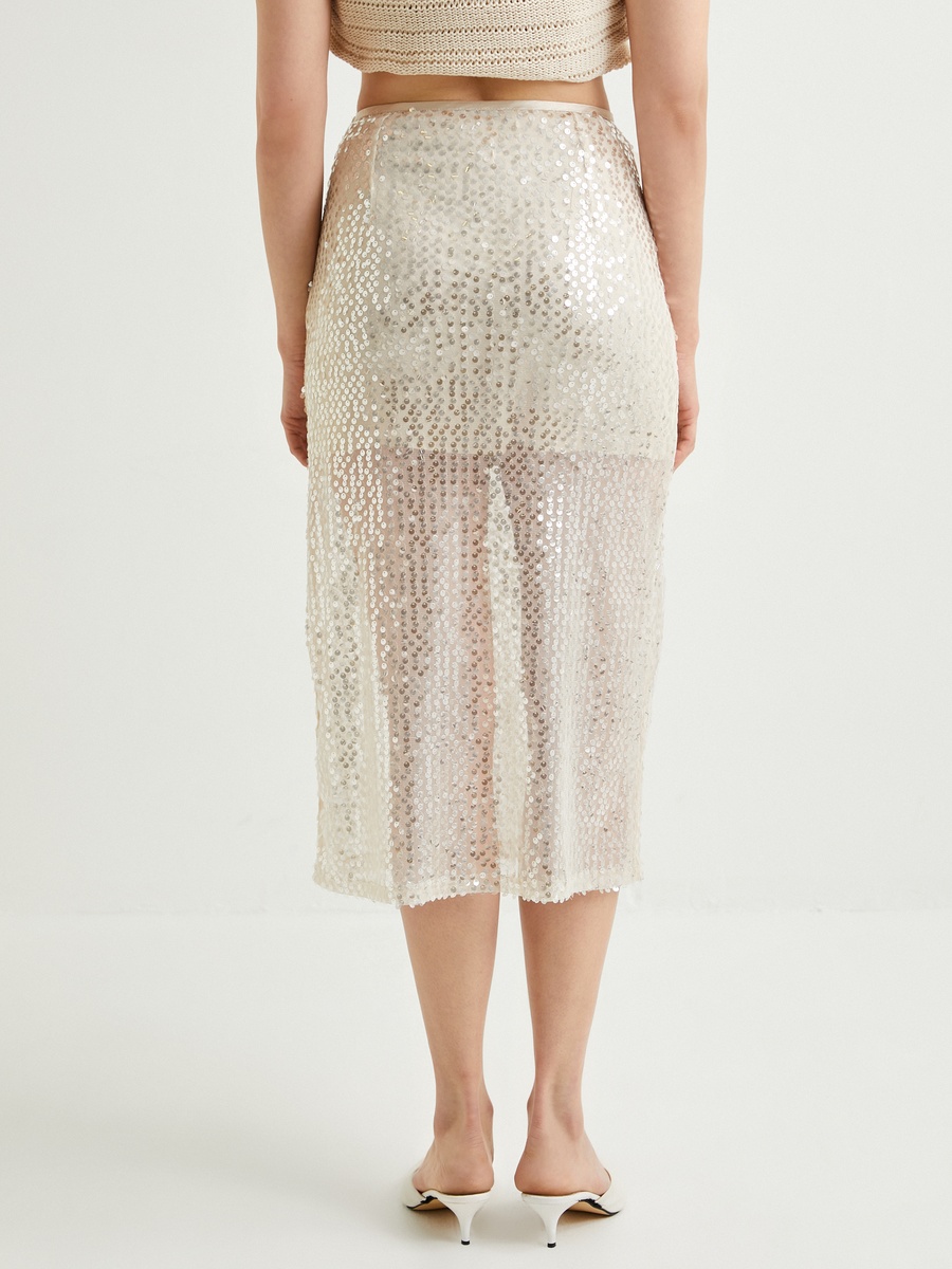 Sequined Midi Skirt