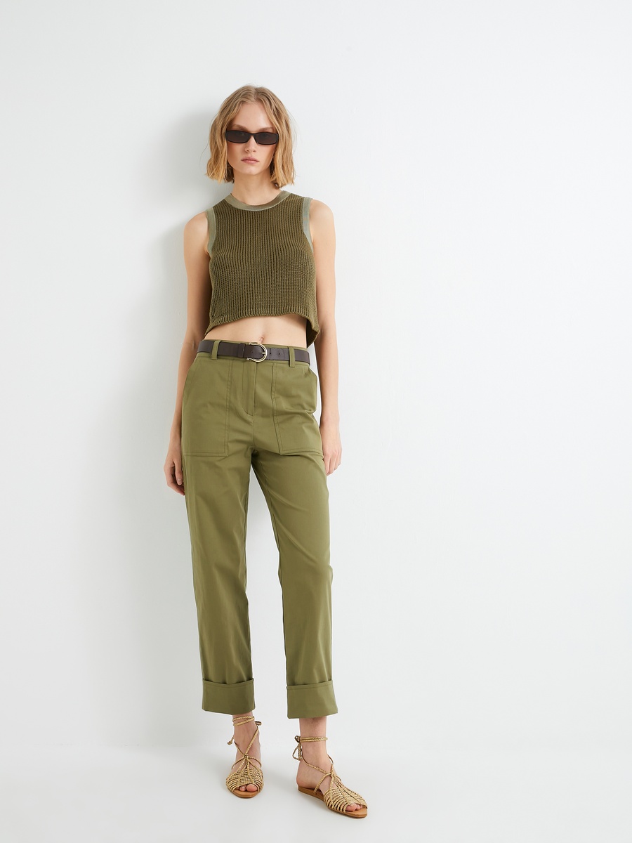 High Rise Carrot Pants