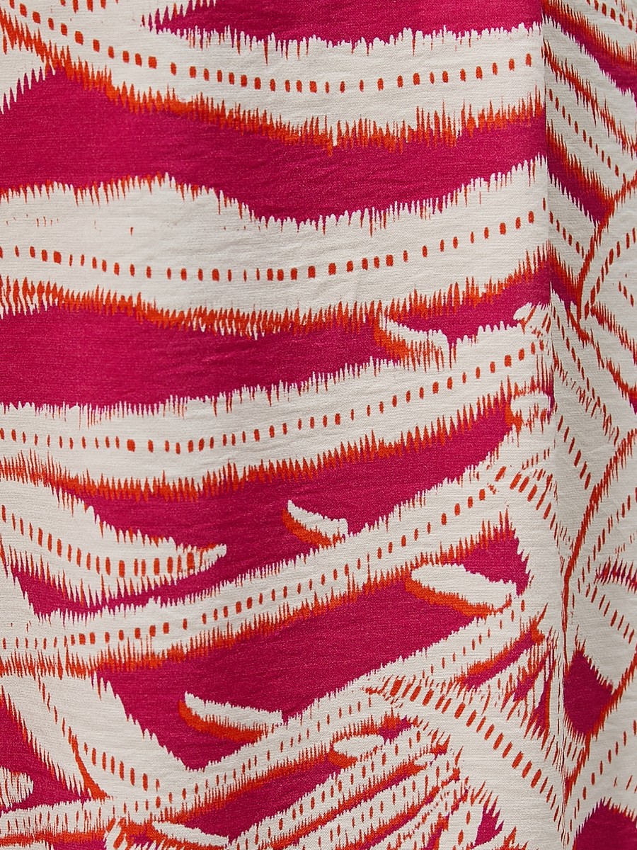 Pocket Detail Tropical Printed Trousers