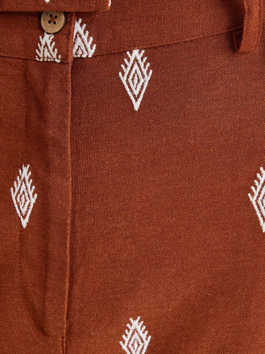 Ethnic Embroidered Palazzo Pants