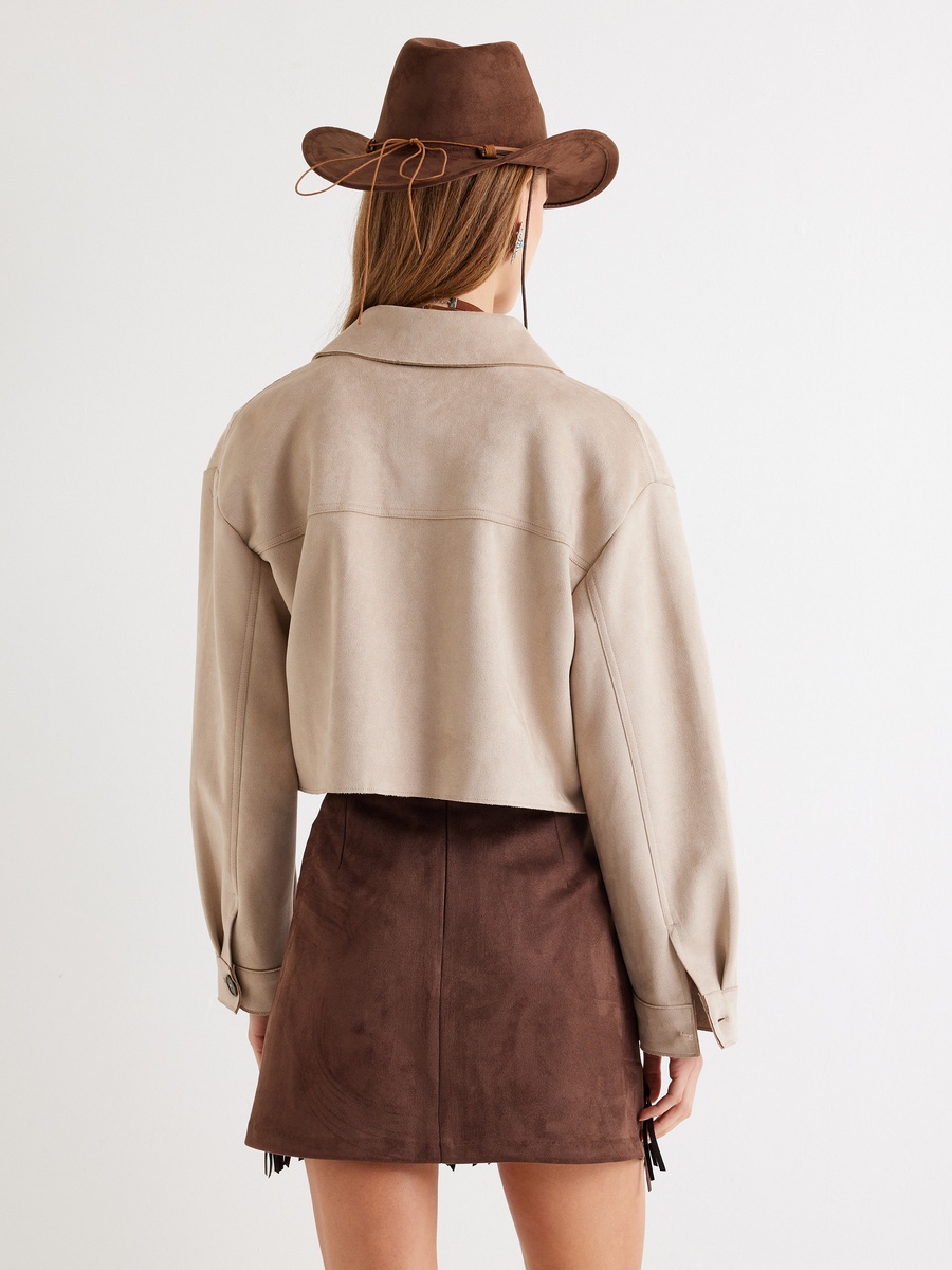 Faux Suede Jacket 