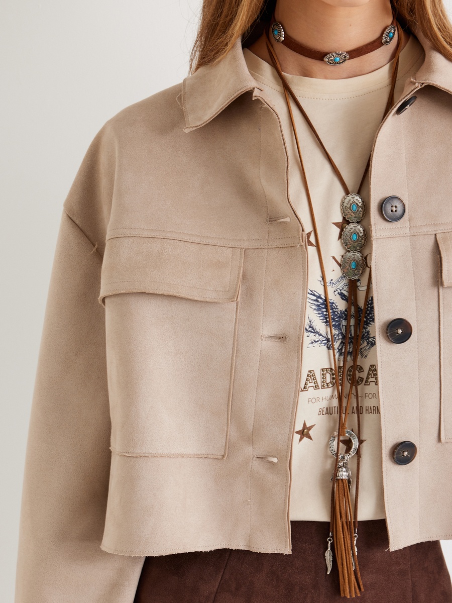 Faux Suede Jacket 