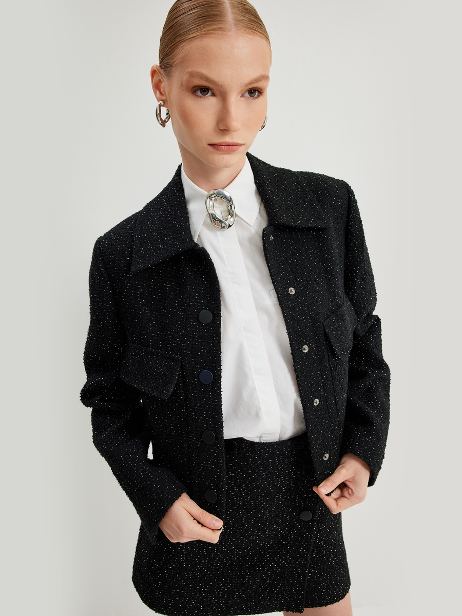 Crop Tweed Jacket