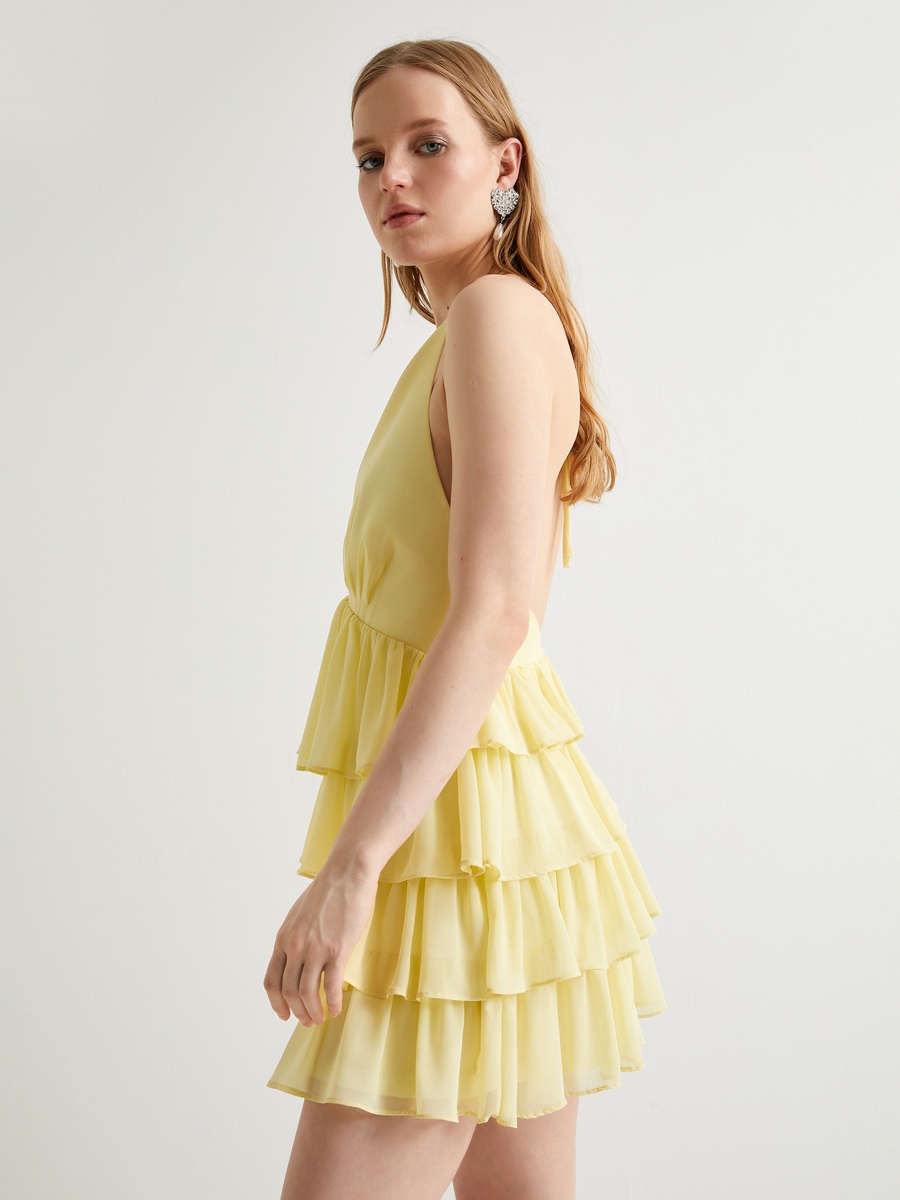 Ruffle Mini Party Dress