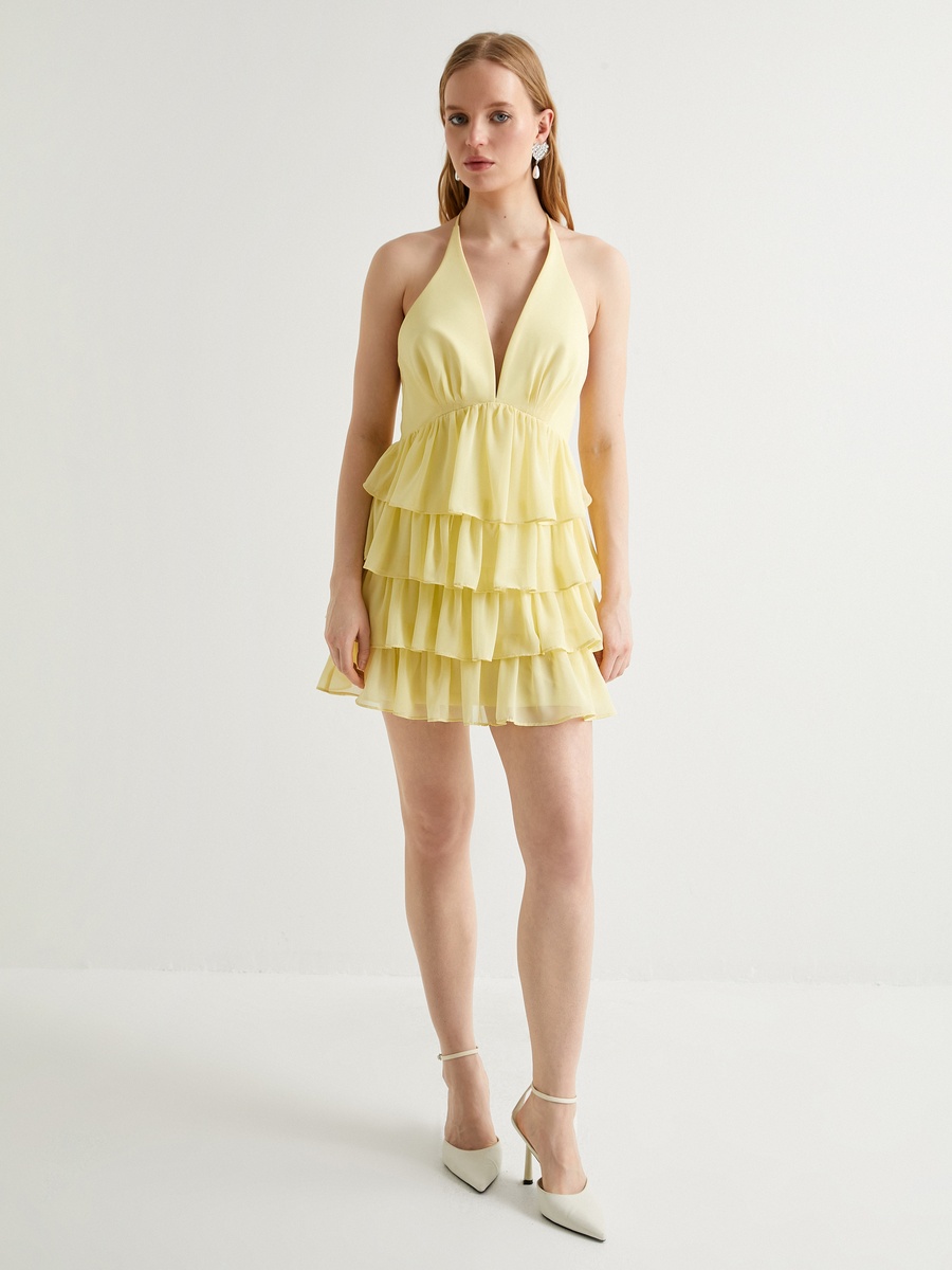 Ruffle Mini Party Dress