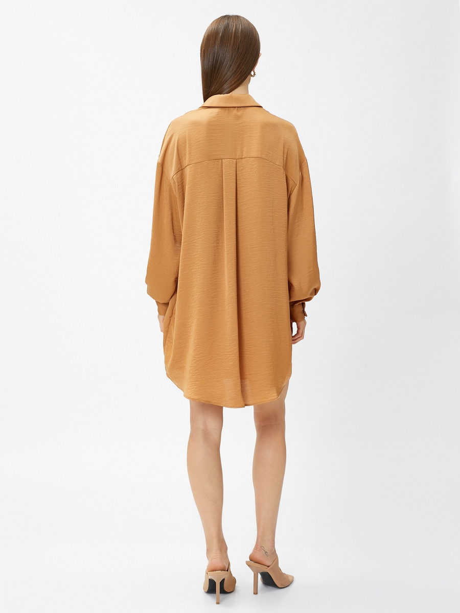 Long Sleeve Mini Shirt Dress