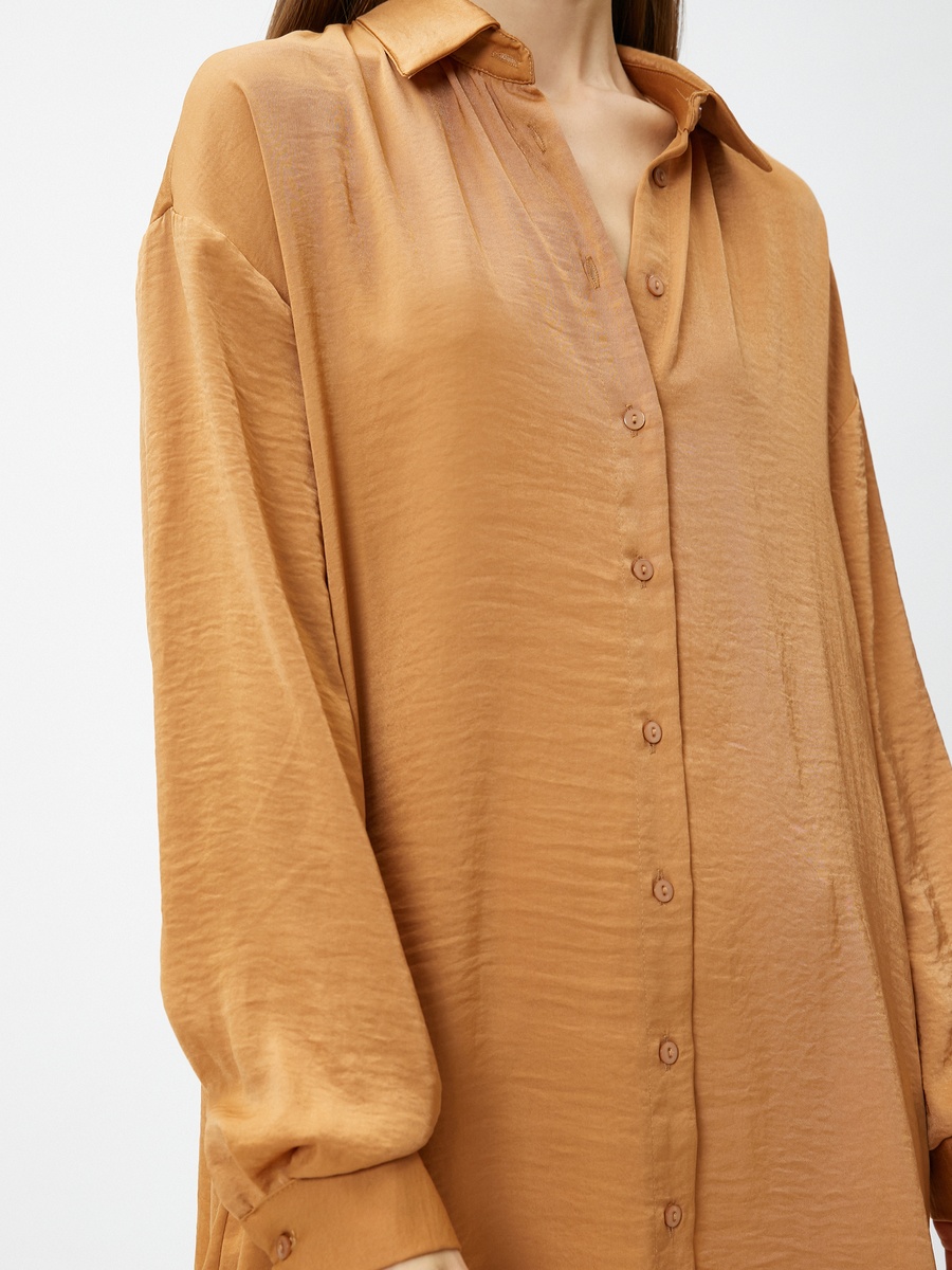 Long Sleeve Mini Shirt Dress