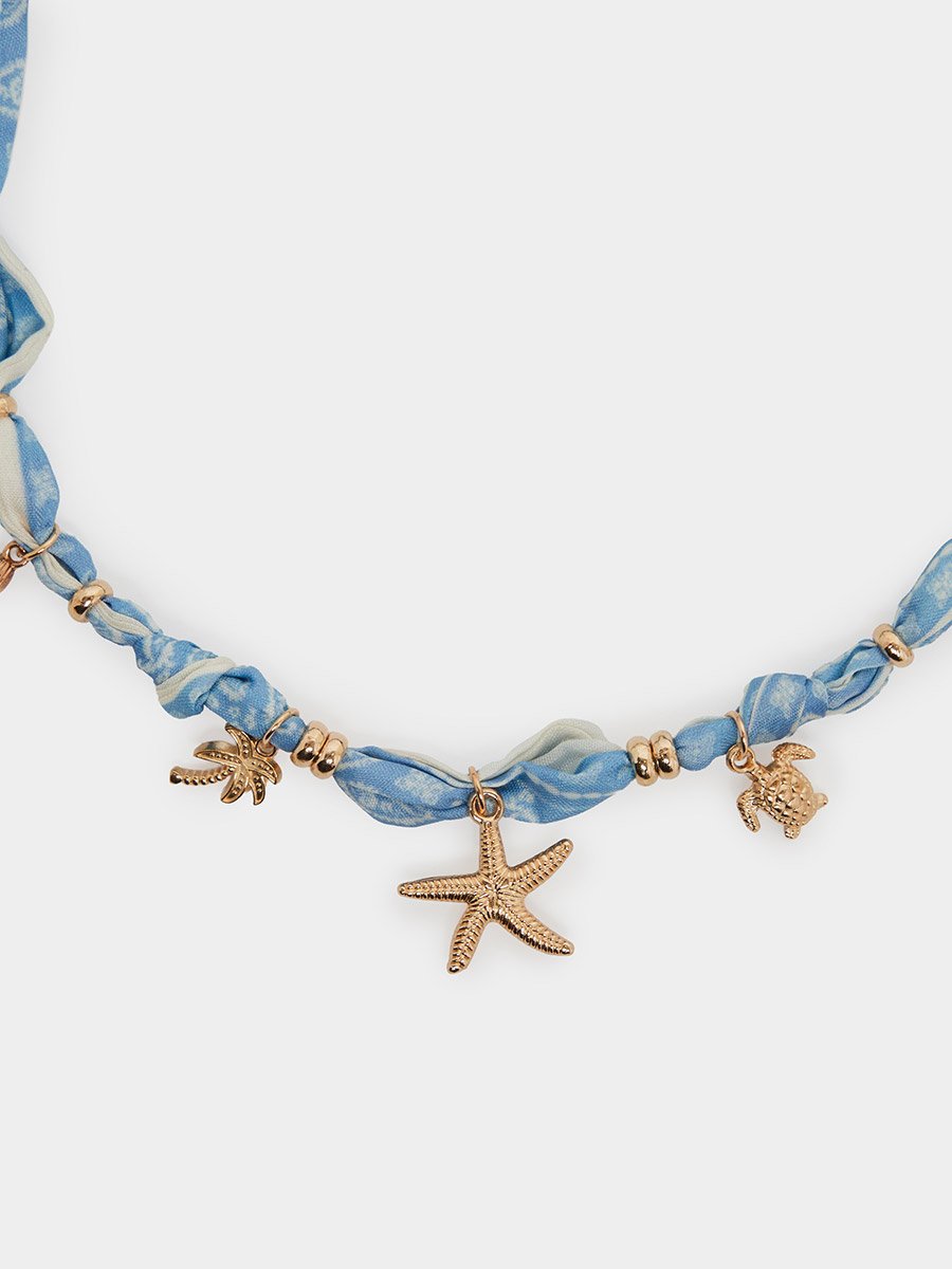 Set of 3 -  Bandana Style Choker Necklace