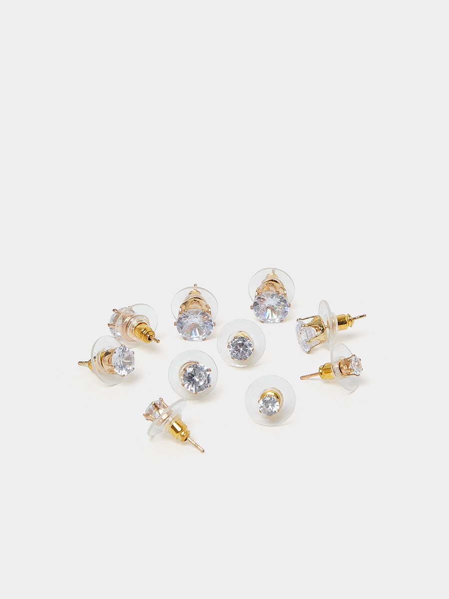 Set of 15 -  Embellished Stud Earrings