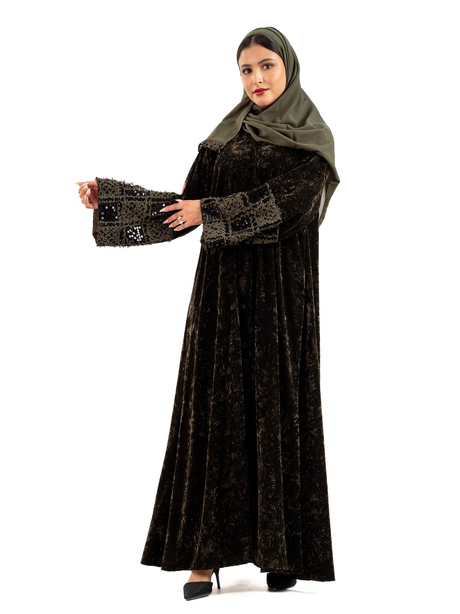 Embellished Afnan Abaya with Hijab