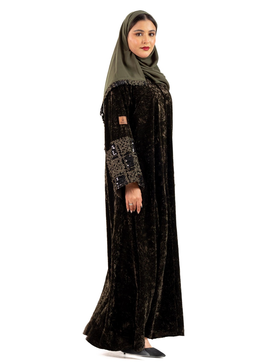 Embellished Afnan Abaya with Hijab