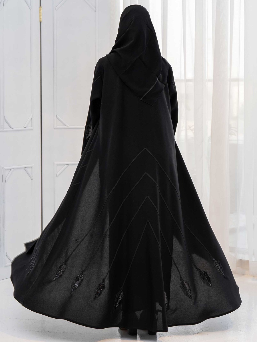 Beaded Cloche Abaya with Hijab