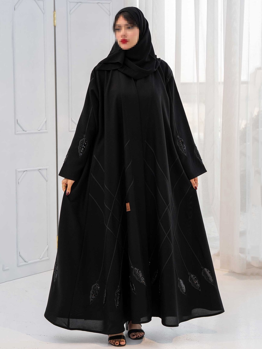 Beaded Cloche Abaya with Hijab