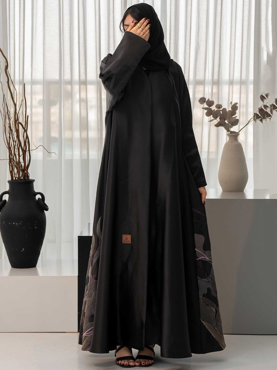 Jacquard Embroidery Abaya with Hijab