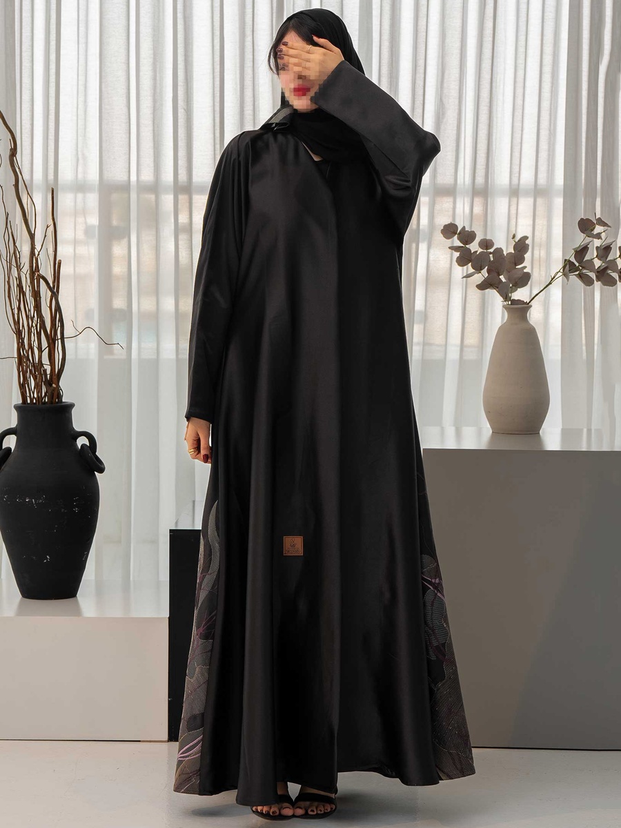 Jacquard Embroidery Abaya with Hijab