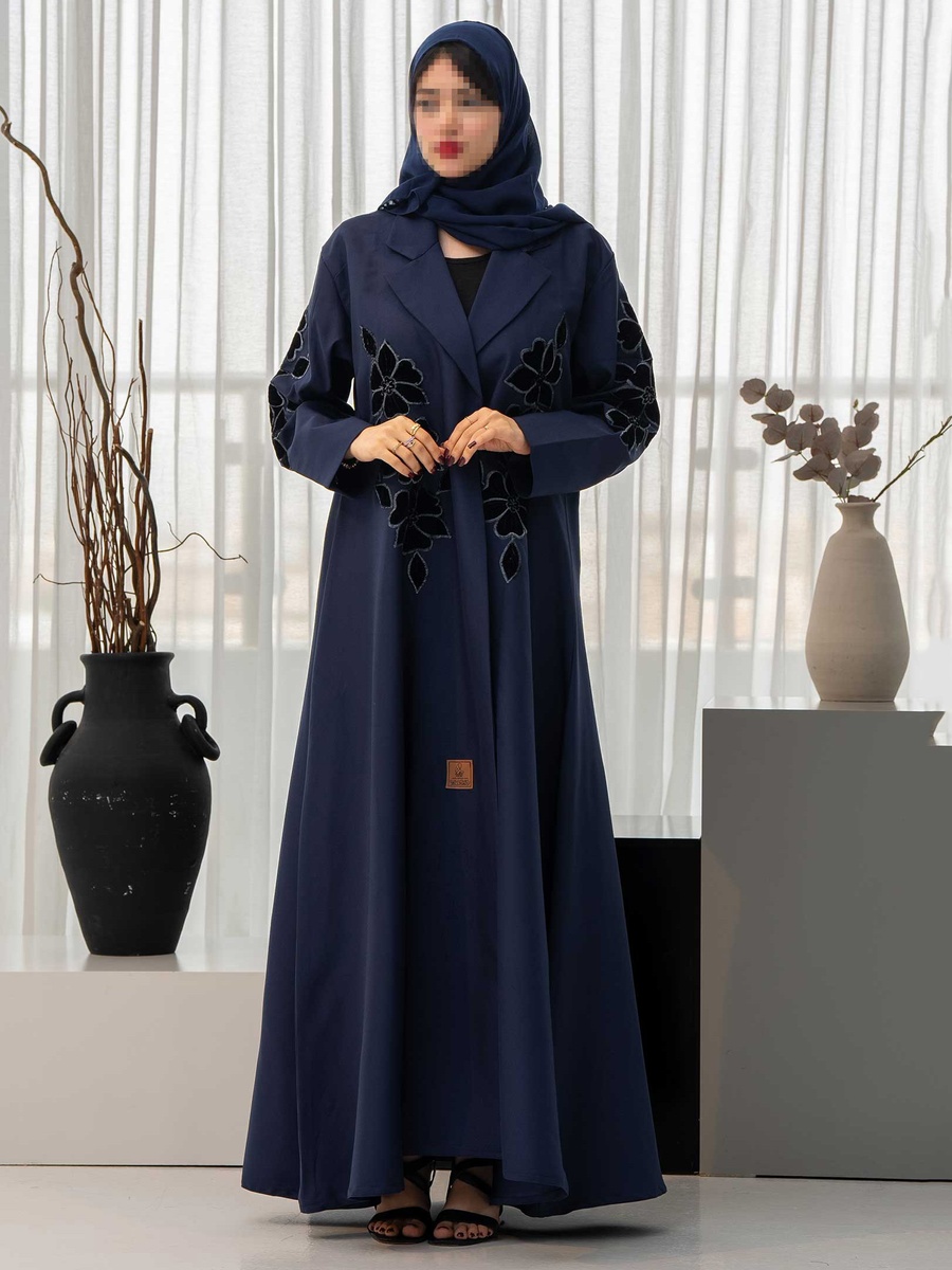 Floral Embroidered Abaya with Hijab