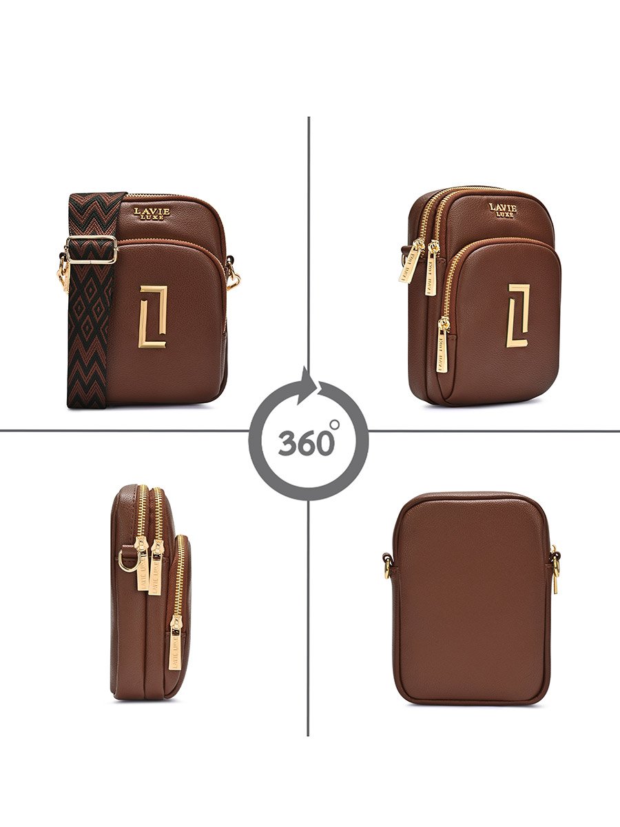 Mobile25 Vertical 3-Compartment Sling Bag