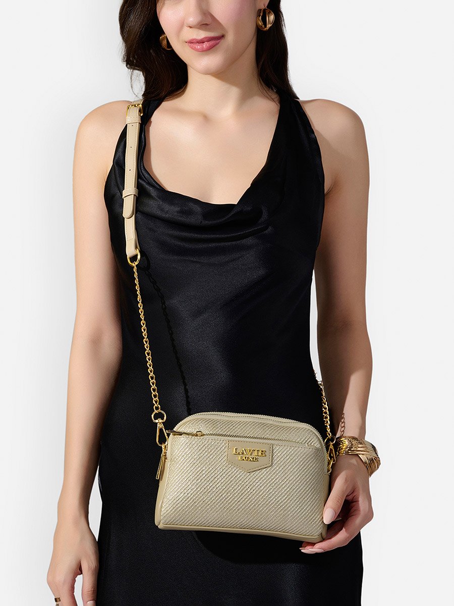 Glam Lizzy 3-Compartment Sling Bag