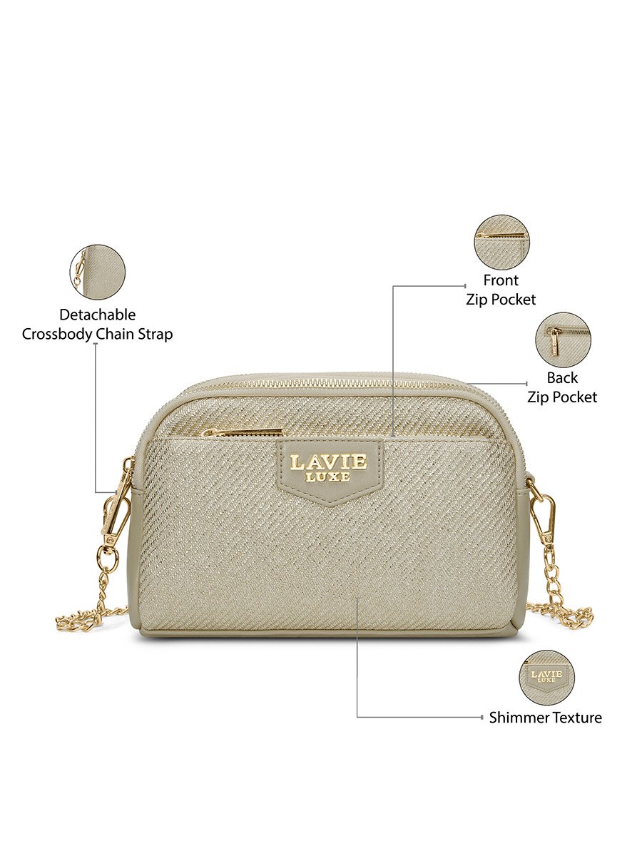 Glam Lizzy 3-Compartment Sling Bag
