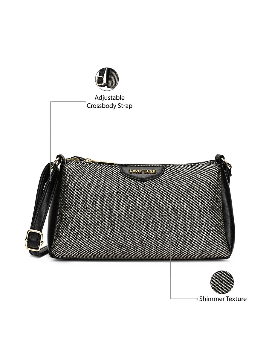 Glam Lizzy 3-Compartment Sling Bag