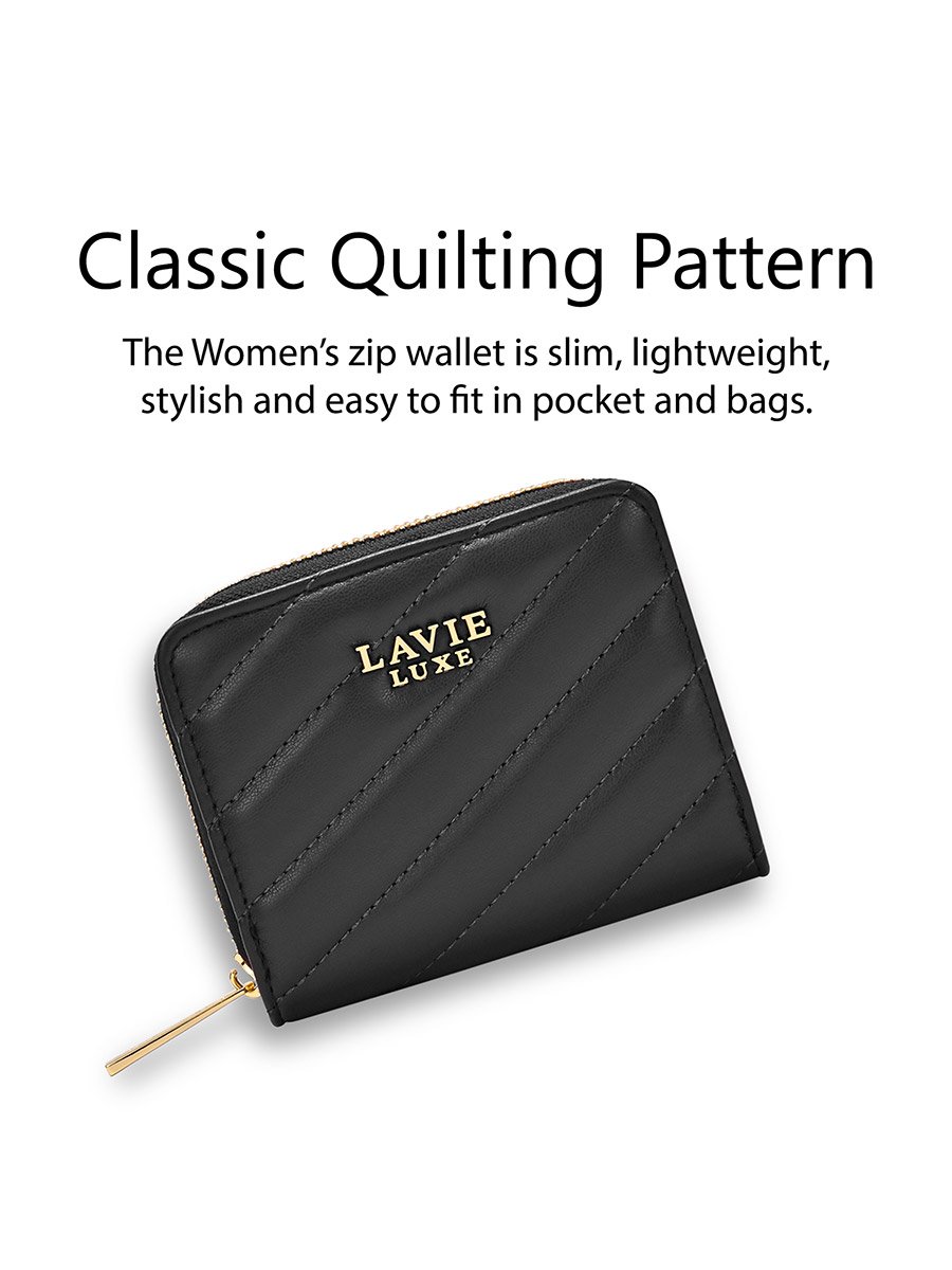 Diagonal Flap25 Zip Wallet