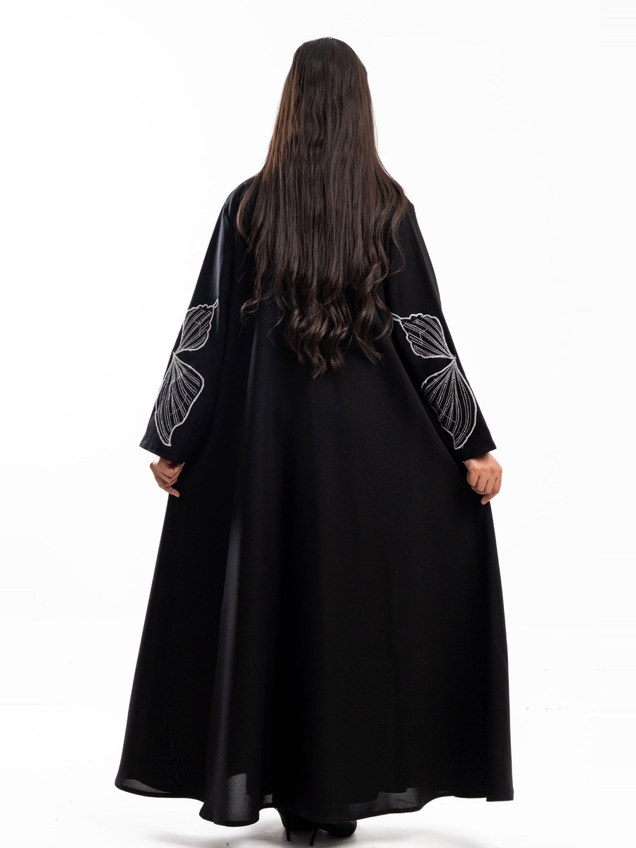 Butterfly Sleeve Design Abaya with Hijab