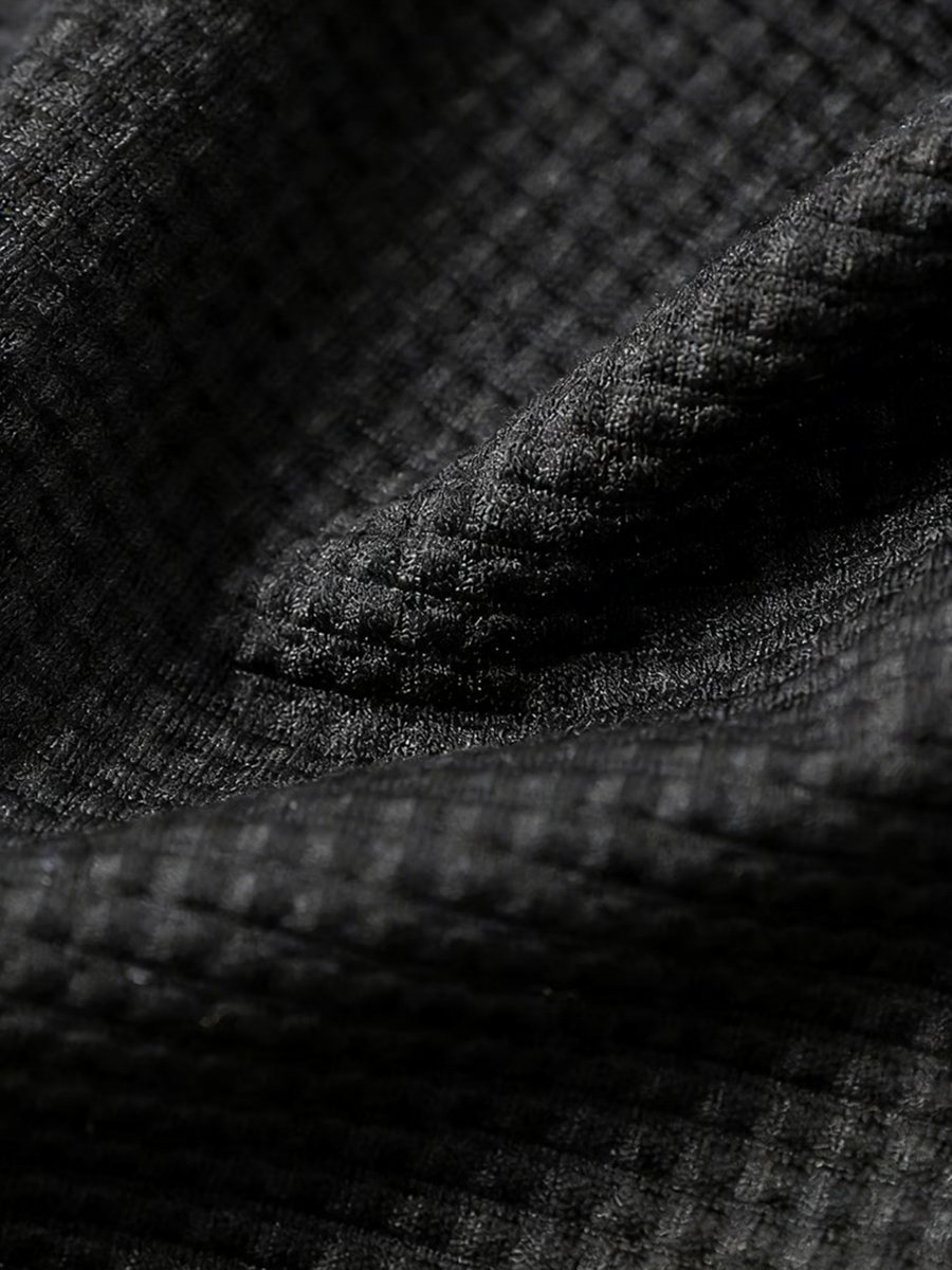Men Black Textured Short Sleeve Polo T-Shirt and Shorts Co-Ords