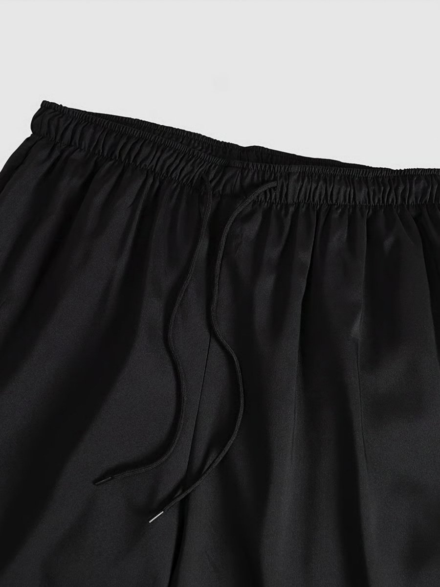 Men Black Textured Short Sleeve Polo T-Shirt and Shorts Co-Ords