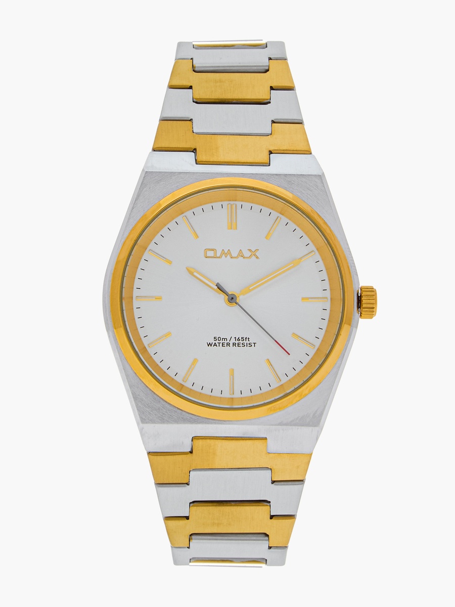 Men Gold and Silver Analog Wrist Watch 00ACB105N008