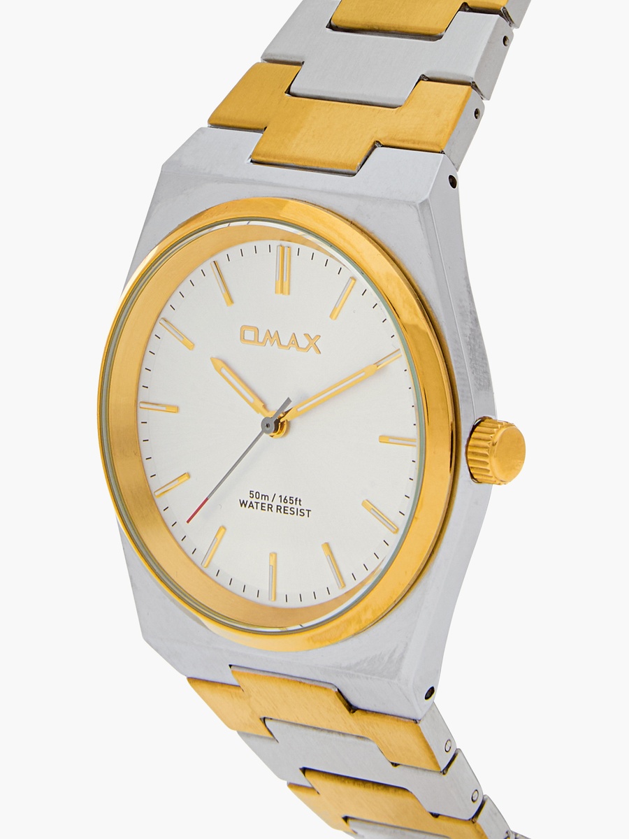 Men Gold and Silver Analog Wrist Watch 00ACB105N008