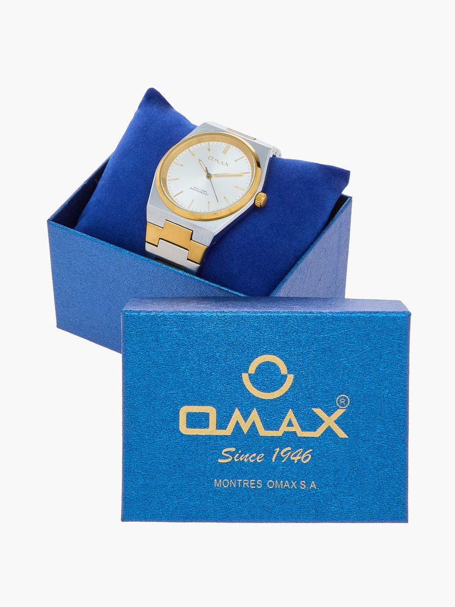 Men Gold and Silver Analog Wrist Watch 00ACB105N008