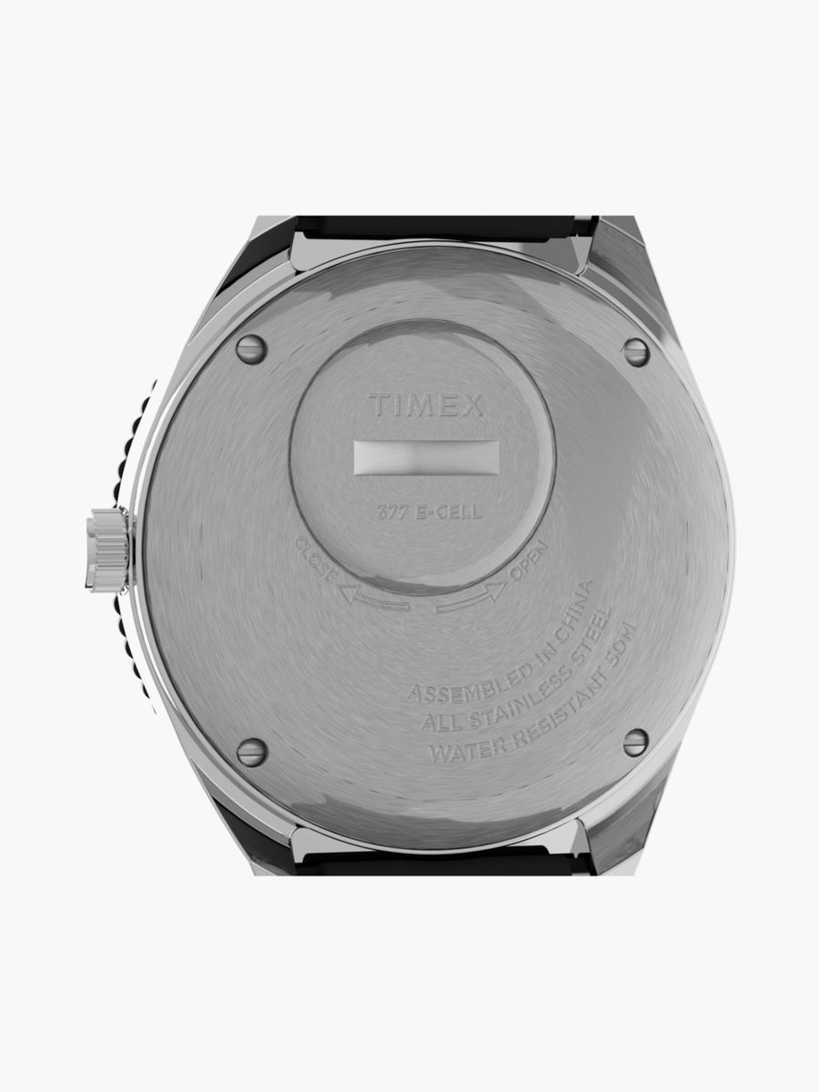 Men 38 MM Black Analog Silicone Watch TW2V32000