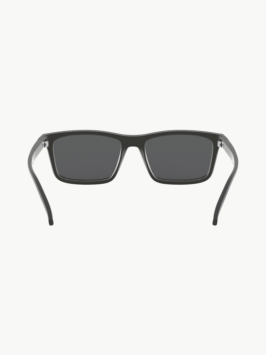 Men Grey Lens Rectangle Sunglasses