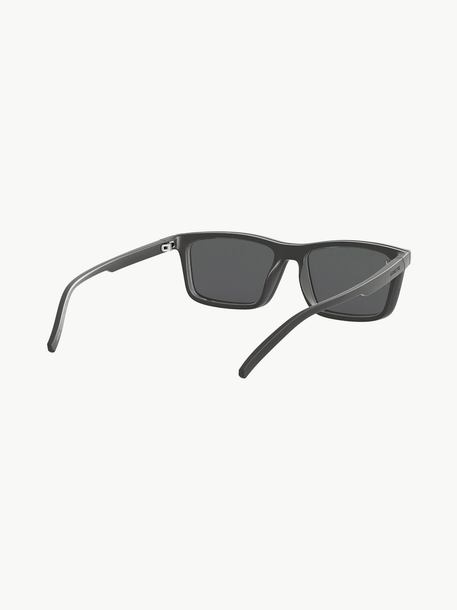 Men Grey Lens Rectangle Sunglasses