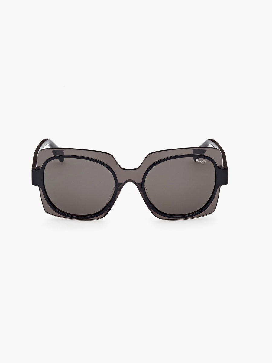 55MM Smoke Oval Sunglasses EP019905A55