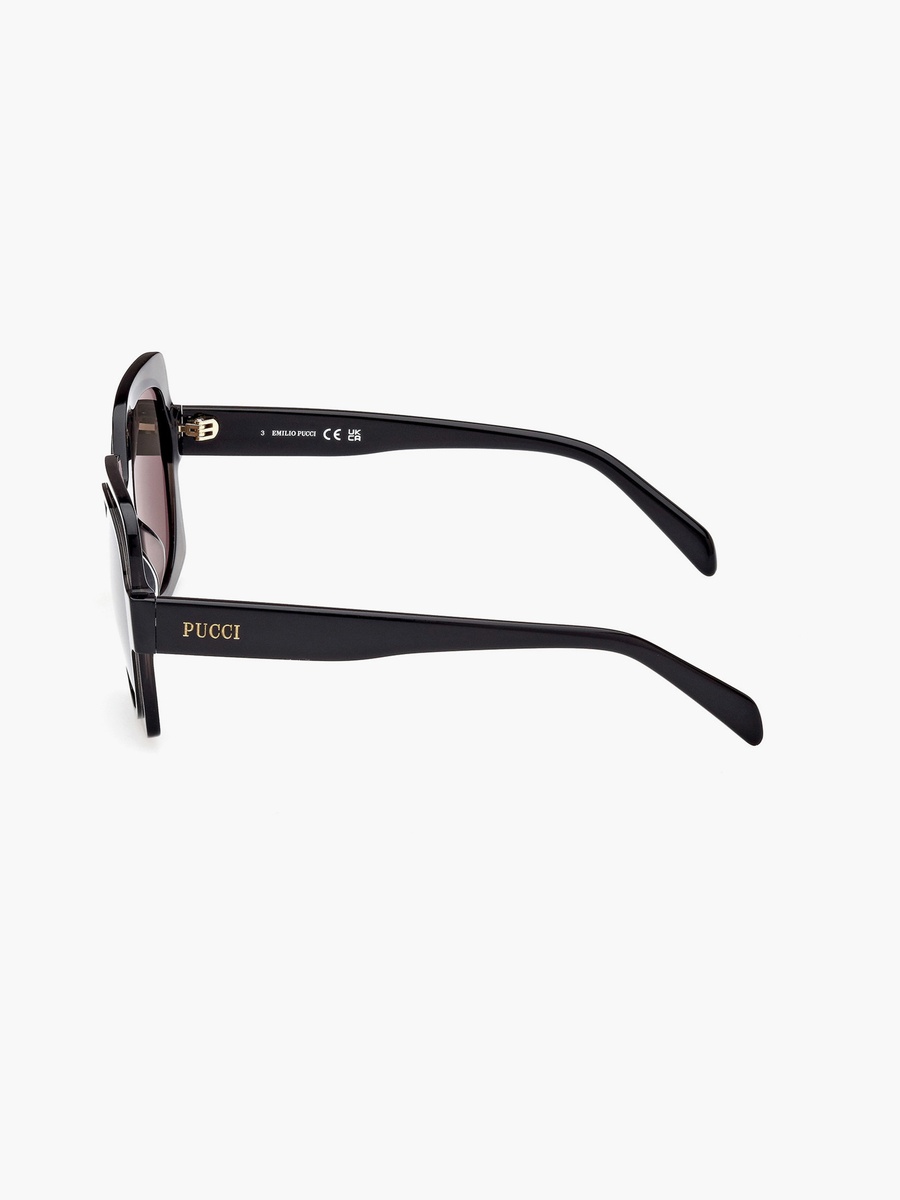 55MM Smoke Oval Sunglasses EP019905A55