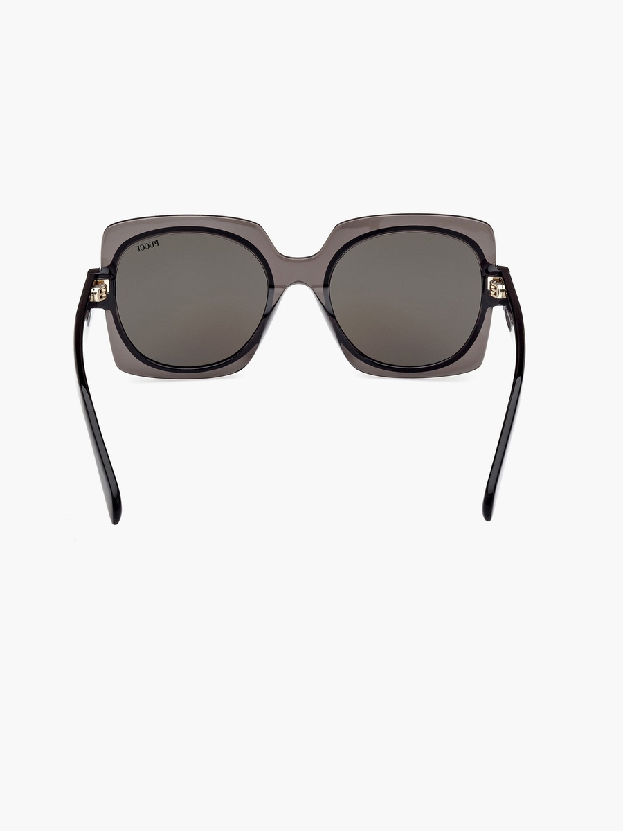 55MM Smoke Oval Sunglasses EP019905A55