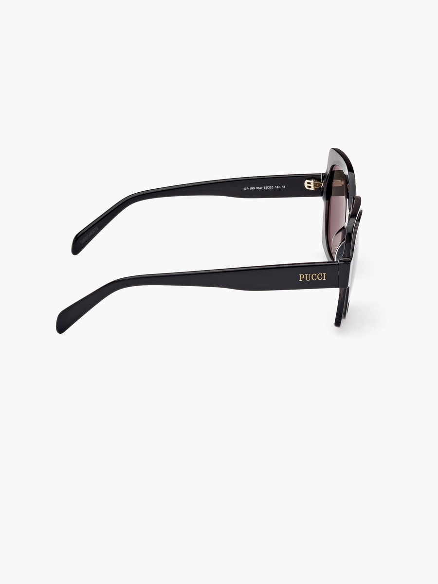 55MM Smoke Oval Sunglasses EP019905A55
