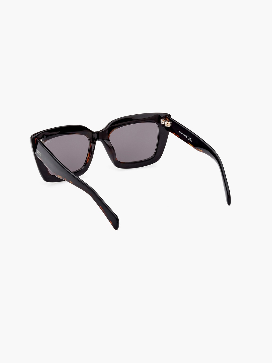 54MM Smoke Square Sunglasses EP020201A54