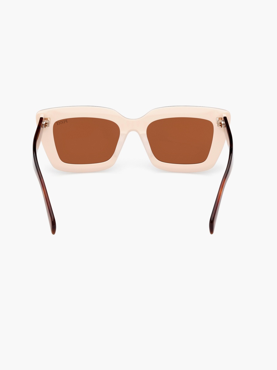 54MM Brown Square Sunglasses EP020253E54
