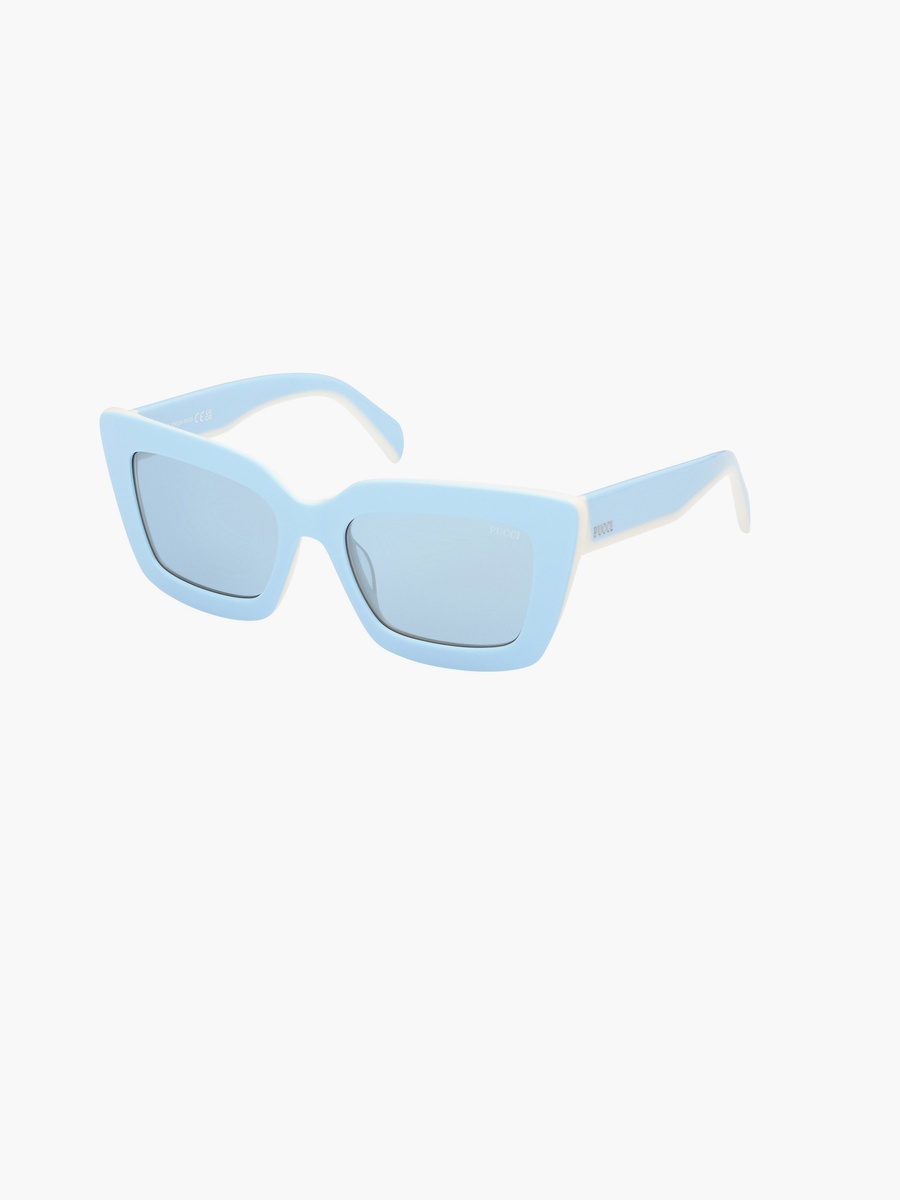 54MM Blue Square Sunglasses EP020284V54