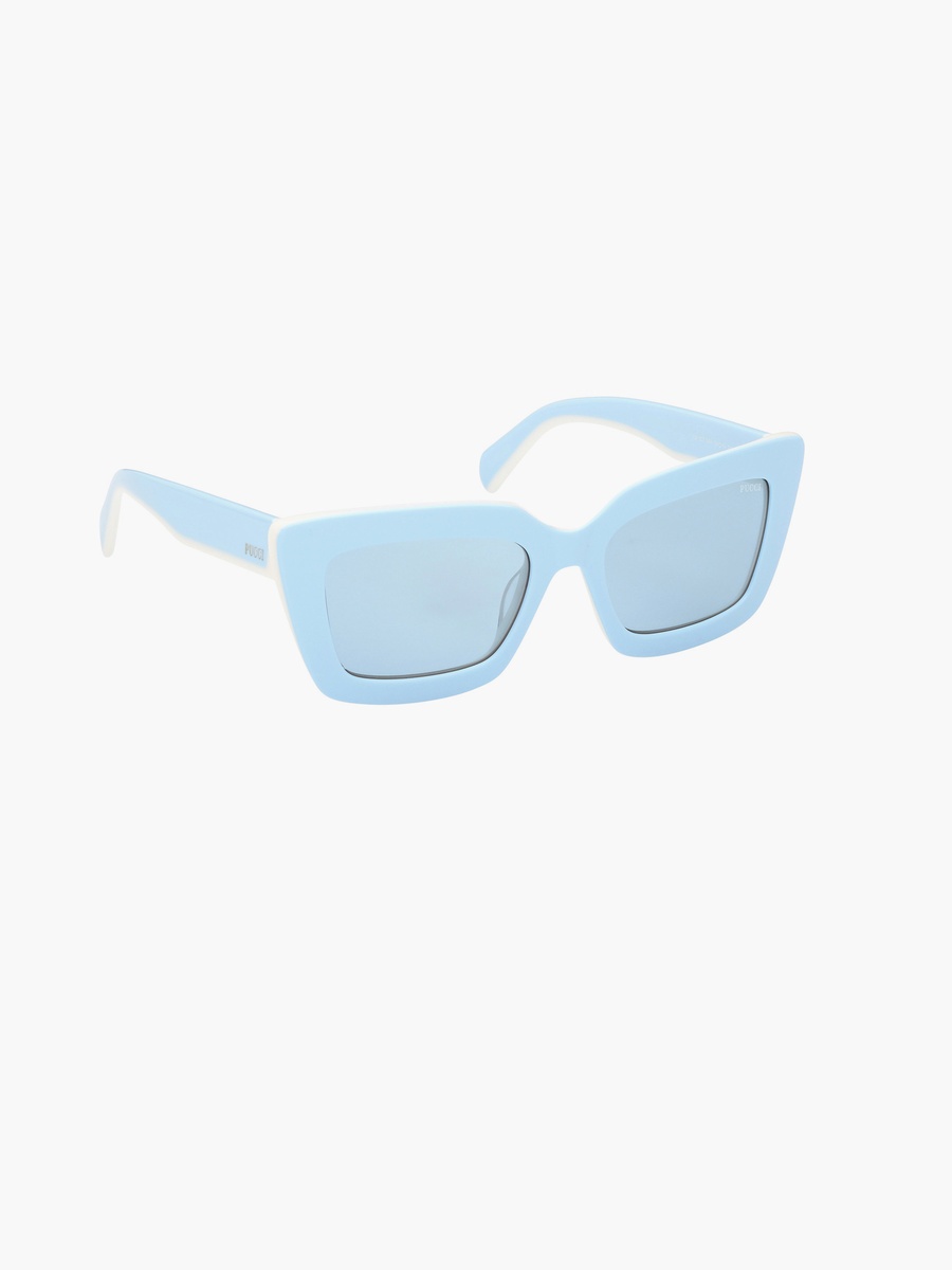 54MM Blue Square Sunglasses EP020284V54